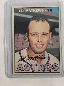 Ed Mathews 1967 Topps No. 166