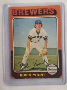 Robin Yount Rookie 1975 Topps No. 223