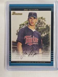Joe Mauer Rookie 2002 Bowman No. 379