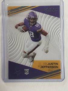 Justin Jefferson Rookie 2020 Panini Chronicles Clear Vision No. CV-11