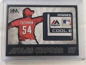 Aroldis Chapman 2015 Hits Cards Relic No. B-1b Numbered 11