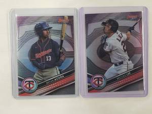 Lot of 2 Bowmans Best Refractors Brooks Lee 2022 No. TP-6, Bryan Acuna 2022 No. TP-14