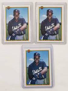 Lot of 3 Frank Thomas Rookie 1990 Topps Bowman No. 320