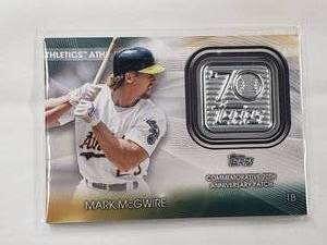 Mark McGwire 2021 Topps Update 70th Anniversary Logo Patch