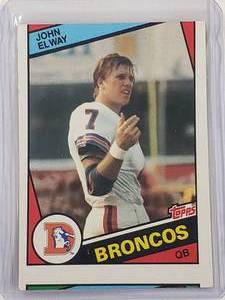 John Elway RARE Miscut Rookie 1984 Topps No. 63