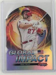 Mike Trout 2022 Topps Bowmans Best Global Impact Die Cut Refractor No. GI-2