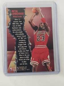 Michael Jordan 96-97 Fleer Metal Tough Insert