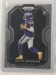 Justin Jefferson Rookie 2020 Panini Chronicles Black Prizm No. PB-9