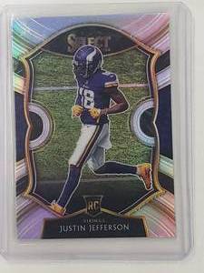 Justin Jefferson Rookie 2020 Panini Select Concourse Silver Prizm No. 61