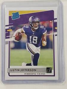 Justin Jefferson Rookie 2020 Panini Donruss Rated Rookie No. 313