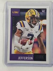 Justin Jefferson Rookie Panini Score LSU No. 430