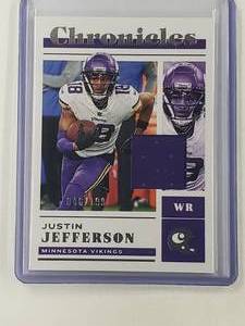 Justin Jefferson 2022 Panini Chronicles Relic No. 21, Numbered 46199