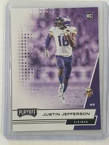 Justin Jefferson Rookie 2020 Panini Playoff No. 213