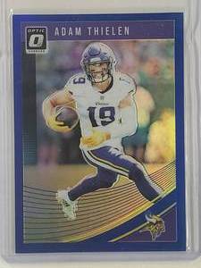 Adam Thielen 2018 Panini Donruss Optic Blue Prizm No. 64, Numbered 135149