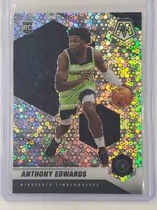 Anthony Edwards Rookie 2020-21 Panini Mosaic Disco Refractor No. 201