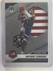 Anthony Edwards Rookie 2020-21 Panini Mosaic No. 252
