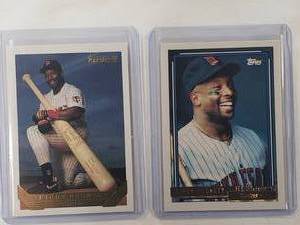Lot of 2 Kirby Puckett Topps Gold 1993 No. 200, 1992 No. 575