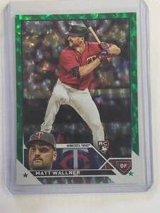 Matt Walner Rookie 2023 Topps Green Sparkle No. 448, Numbered 499499