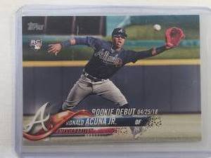 Ronald Acuna Jr Rookie 2018 Topps Update Sereies US252