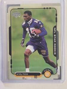 Randy Moss Rookie 1998 Upper Deck NFL Star Rookie No. 17