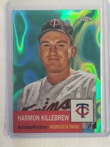 Harmon Killebrew 2022 Topps Chrome Blue Lava Refractor No. 459, Numbered 224299