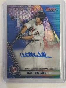 Matt Wallner 2019 Bowmans Best Blue Refractor Auto No. B19-MW Numbered 107150