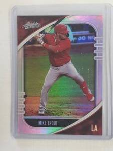 Mike Trout 2021 Panini Absolute Foil No. 83, Numbered 82199