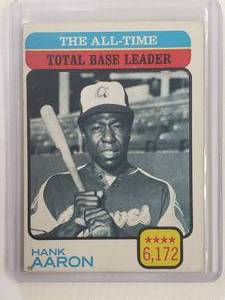 Hank Aaron 1973 The All-Time Total Base Leader Topps No. 473