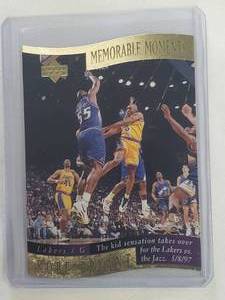 Kobe Bryant 1998 Upper Deck Memorable Moments Gold Die Cut 4 of 10