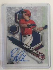 Brent Rooker Rookie 2018 On Card Auto Topps No. PHT-BR