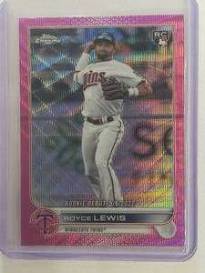 Royce Lewis Rookie 2022 Topps Chrome Purple Wave Refractor USC79