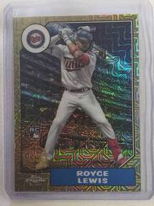 Royce Lewis Rookie 2022 Topps Chrome Gold Mojo No. T87C-39