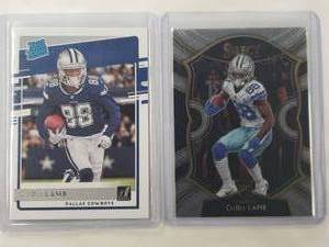 Lot of 2 CeeDee Lamb Rookie Cards 2020 Donruss Rated Rookie No. 306, 2020 Panini Select Concourse No. 57