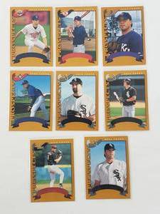 Lot of 8 2002 Topps Prospects Error Cards - NO Name Printed on the Front