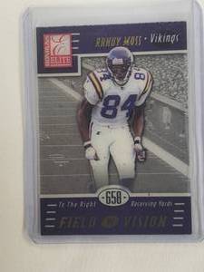 Randy Moss Rookie Donruss Elite Field of Vision Acetate No. 33, Numbered 85658