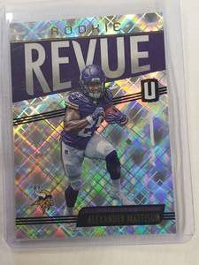 Alexander Mattison Rookie Panini Unparalleled Revue Foil Insert No. RR-AM