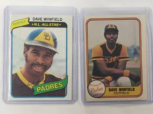 Lot of 2 Dave Winfield 1980 No. 230, 1981 No. 484