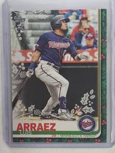 Luis Arraez Rookie Topps Holiday Card No. HW191