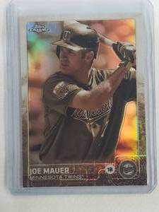 Joe Mauer 2015 Topps Chrome Sepia Refractor Chrome 4