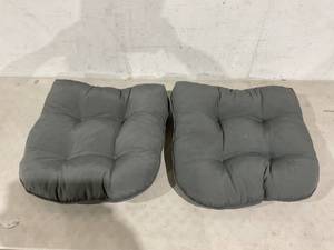 SET OF 2 - 20 Chair Cushions- Grey