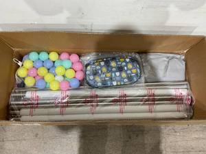 LUTIKIANG Gray Baby Playpen