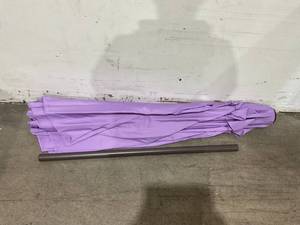 JEAREY 9 ft Purple Outdoor Patio Umbrella with Push Button Tilt and Crank