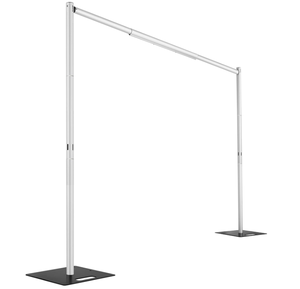 Hecis Pipe and Drape Backdrop Stand Kit - Silver