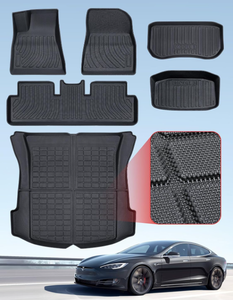 BAMACAR for 2021 - 2023 Tesla Model 3 Floor Mats & Cargo Liners - 6Pcs