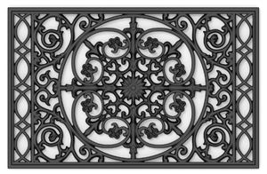 Rubber Door Mat - Black