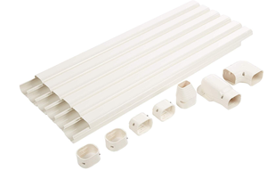 Senville 20 Ft. Decorative Line Set Cover Kit for Mini Split Air Conditioners 3