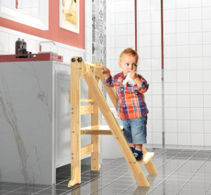 Childrens Kitchen Step Stool Foldable