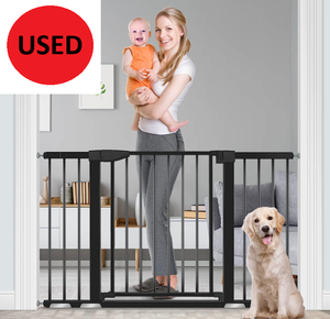 RONBEI Baby Gate for Doorways and Stairs - Black