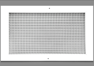 HVAC PREMIUM Cube Core Eggcrate Return Filter Grille - White