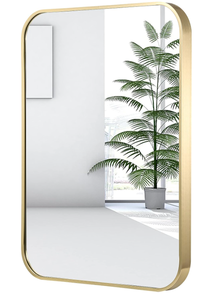 JENBELY 24x36 Inch Gold Bathroom Mirror